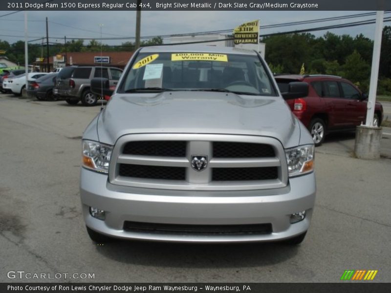 Bright Silver Metallic / Dark Slate Gray/Medium Graystone 2011 Dodge Ram 1500 Express Regular Cab 4x4