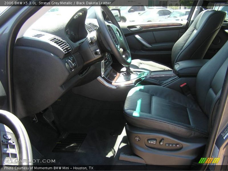 Stratus Grey Metallic / Black Dakota Leather 2006 BMW X5 3.0i