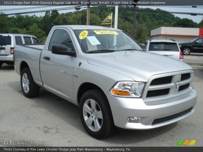 Bright Silver Metallic / Dark Slate Gray/Medium Graystone 2011 Dodge Ram 1500 Express Regular Cab 4x4