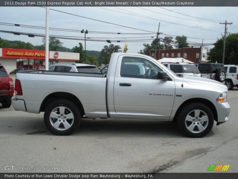 Bright Silver Metallic / Dark Slate Gray/Medium Graystone 2011 Dodge Ram 1500 Express Regular Cab 4x4