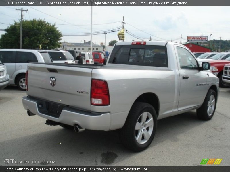 Bright Silver Metallic / Dark Slate Gray/Medium Graystone 2011 Dodge Ram 1500 Express Regular Cab 4x4