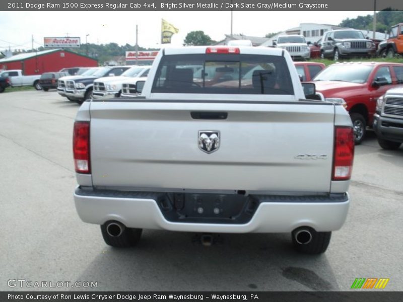Bright Silver Metallic / Dark Slate Gray/Medium Graystone 2011 Dodge Ram 1500 Express Regular Cab 4x4
