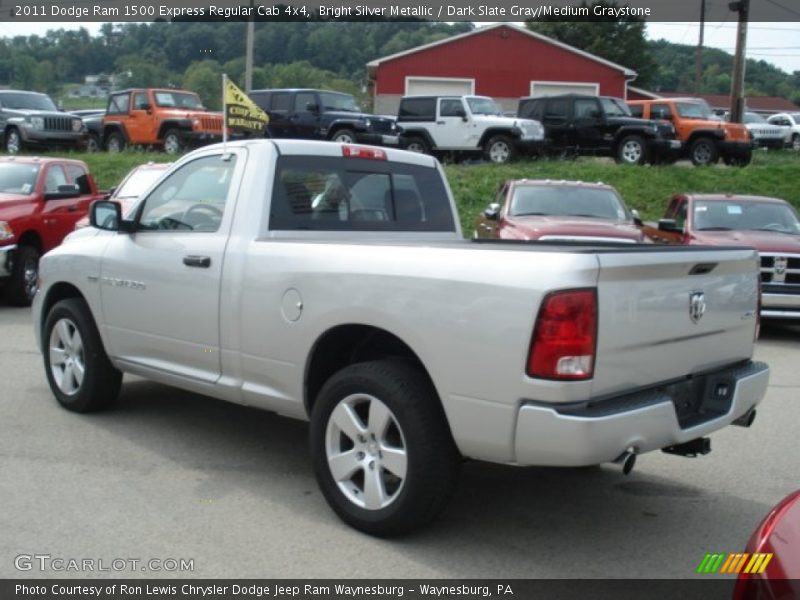 Bright Silver Metallic / Dark Slate Gray/Medium Graystone 2011 Dodge Ram 1500 Express Regular Cab 4x4