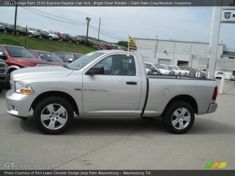 Bright Silver Metallic / Dark Slate Gray/Medium Graystone 2011 Dodge Ram 1500 Express Regular Cab 4x4