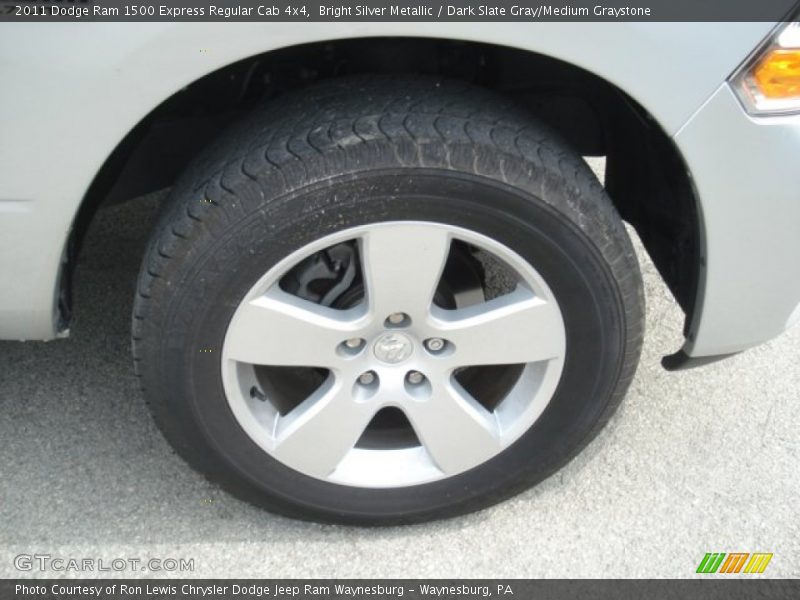 Bright Silver Metallic / Dark Slate Gray/Medium Graystone 2011 Dodge Ram 1500 Express Regular Cab 4x4