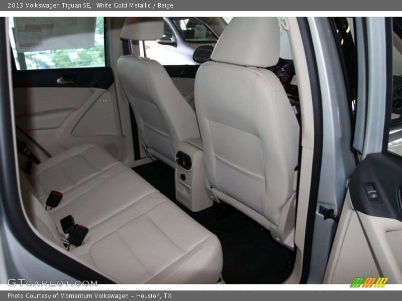 White Gold Metallic / Beige 2013 Volkswagen Tiguan SE