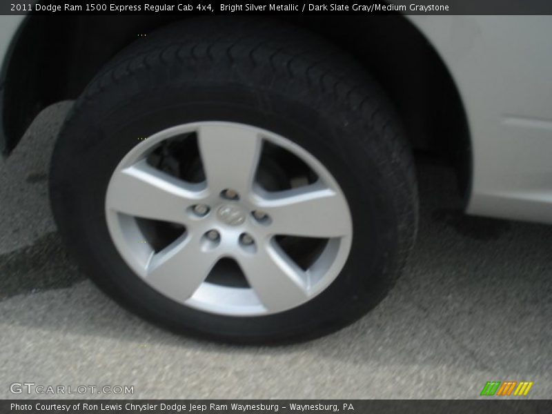 Bright Silver Metallic / Dark Slate Gray/Medium Graystone 2011 Dodge Ram 1500 Express Regular Cab 4x4