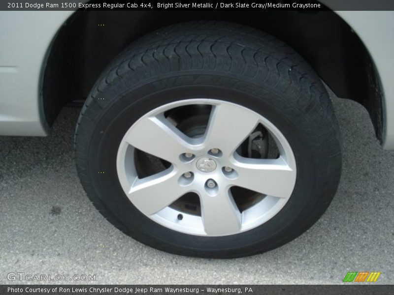 Bright Silver Metallic / Dark Slate Gray/Medium Graystone 2011 Dodge Ram 1500 Express Regular Cab 4x4