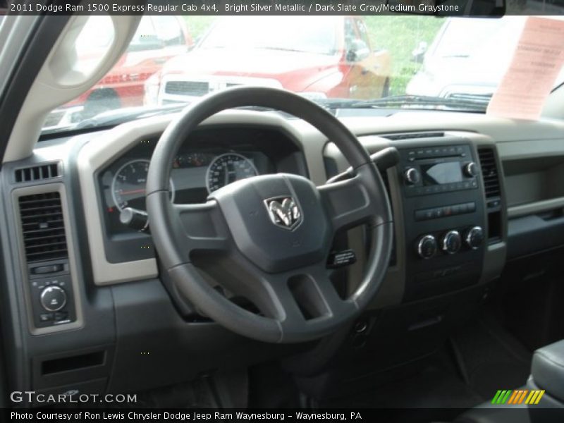 Bright Silver Metallic / Dark Slate Gray/Medium Graystone 2011 Dodge Ram 1500 Express Regular Cab 4x4