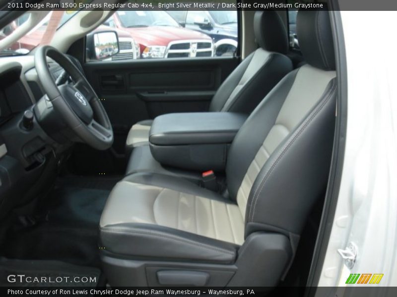 Bright Silver Metallic / Dark Slate Gray/Medium Graystone 2011 Dodge Ram 1500 Express Regular Cab 4x4