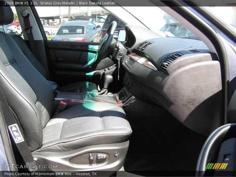 Stratus Grey Metallic / Black Dakota Leather 2006 BMW X5 3.0i