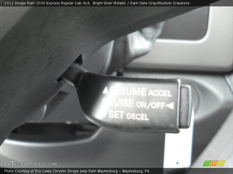 Bright Silver Metallic / Dark Slate Gray/Medium Graystone 2011 Dodge Ram 1500 Express Regular Cab 4x4