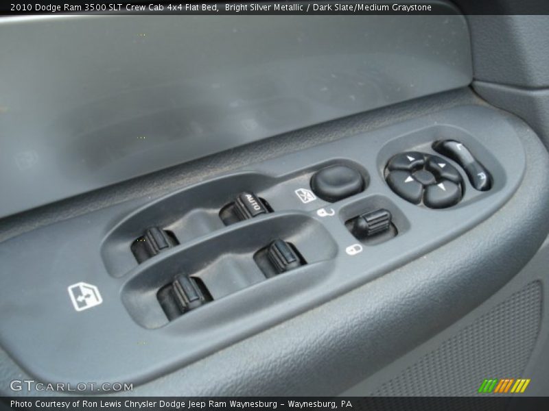 Bright Silver Metallic / Dark Slate/Medium Graystone 2010 Dodge Ram 3500 SLT Crew Cab 4x4 Flat Bed