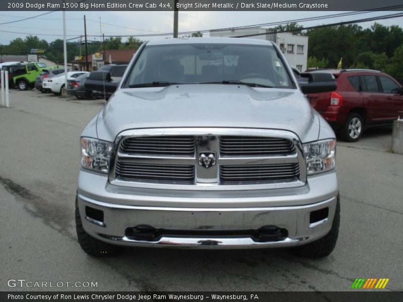 Bright Silver Metallic / Dark Slate/Medium Graystone 2009 Dodge Ram 1500 Big Horn Edition Crew Cab 4x4