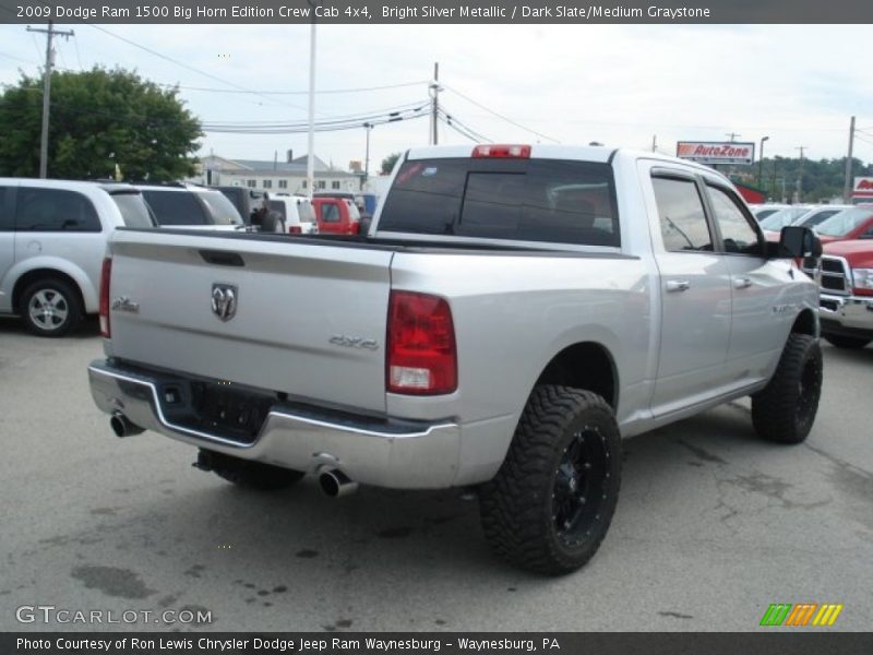 Bright Silver Metallic / Dark Slate/Medium Graystone 2009 Dodge Ram 1500 Big Horn Edition Crew Cab 4x4