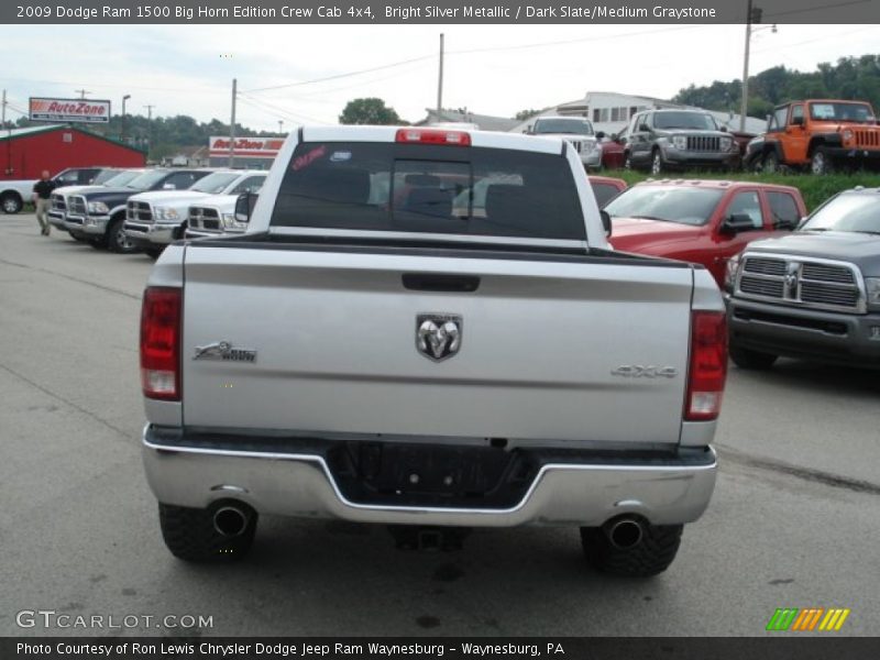 Bright Silver Metallic / Dark Slate/Medium Graystone 2009 Dodge Ram 1500 Big Horn Edition Crew Cab 4x4