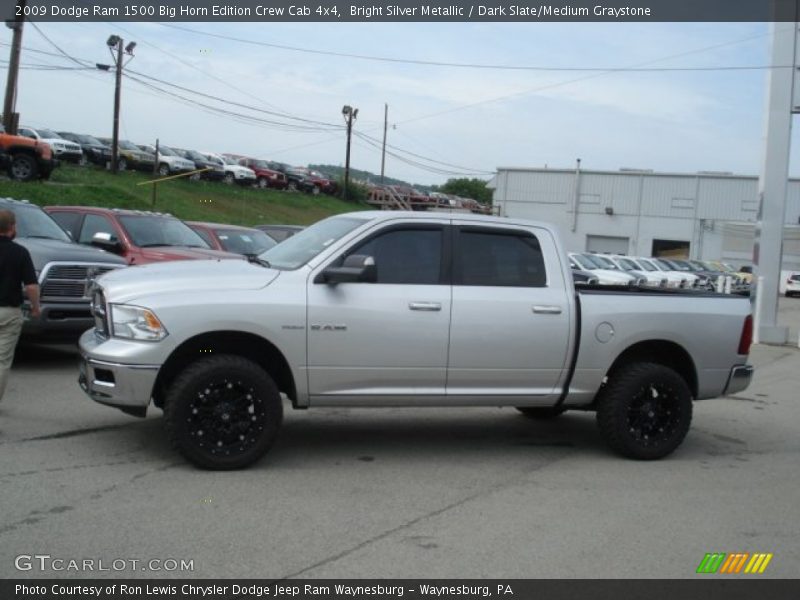 Bright Silver Metallic / Dark Slate/Medium Graystone 2009 Dodge Ram 1500 Big Horn Edition Crew Cab 4x4
