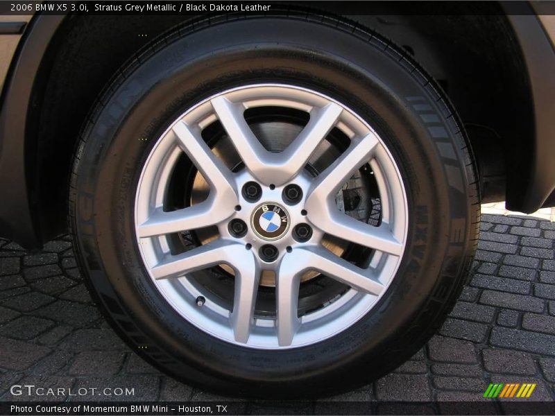Stratus Grey Metallic / Black Dakota Leather 2006 BMW X5 3.0i