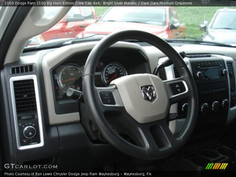 Bright Silver Metallic / Dark Slate/Medium Graystone 2009 Dodge Ram 1500 Big Horn Edition Crew Cab 4x4