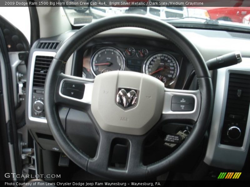 2009 Ram 1500 Big Horn Edition Crew Cab 4x4 Steering Wheel