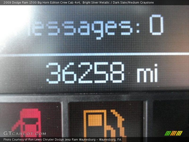Bright Silver Metallic / Dark Slate/Medium Graystone 2009 Dodge Ram 1500 Big Horn Edition Crew Cab 4x4
