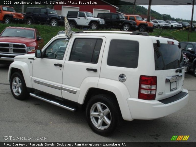 Stone White / Pastel Pebble Beige 2008 Jeep Liberty Limited 4x4