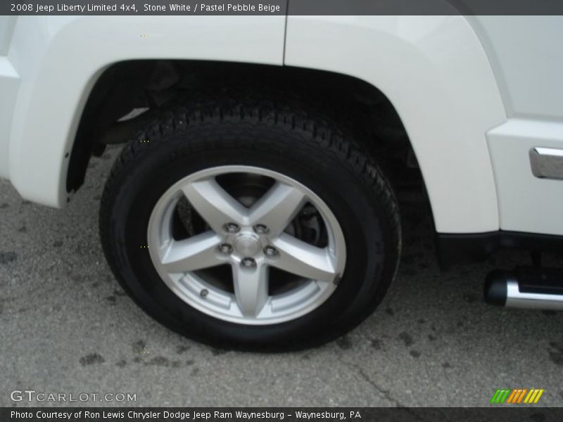 Stone White / Pastel Pebble Beige 2008 Jeep Liberty Limited 4x4