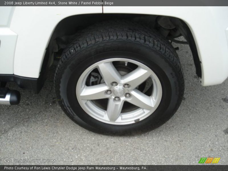 Stone White / Pastel Pebble Beige 2008 Jeep Liberty Limited 4x4