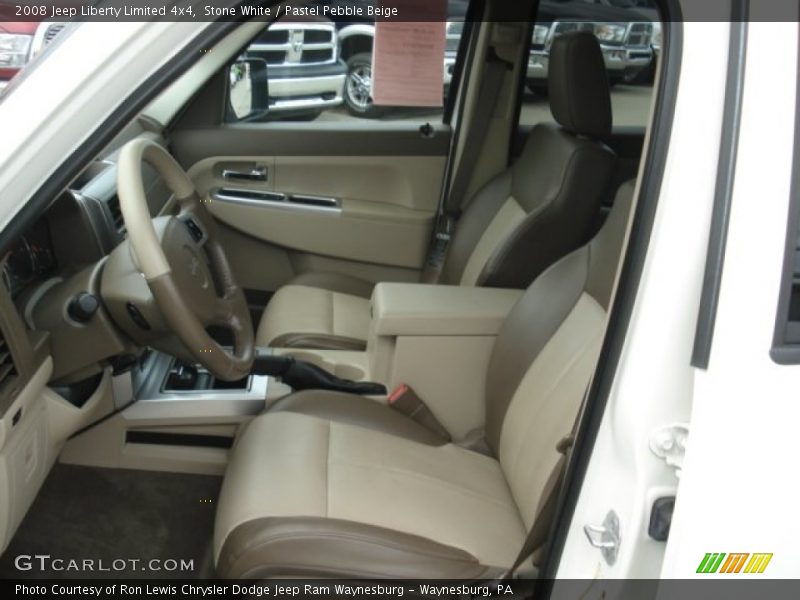 Stone White / Pastel Pebble Beige 2008 Jeep Liberty Limited 4x4