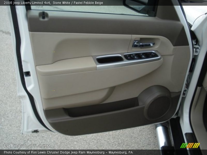 Stone White / Pastel Pebble Beige 2008 Jeep Liberty Limited 4x4