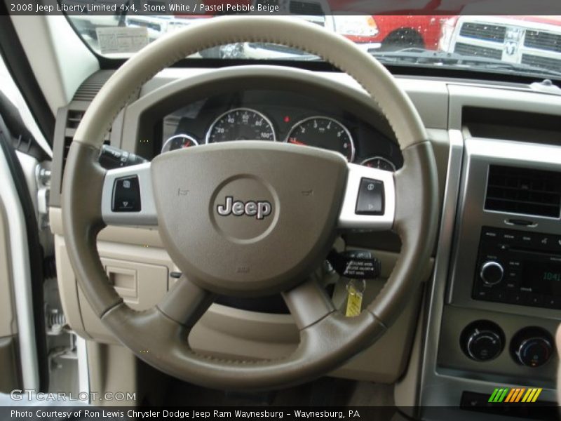Stone White / Pastel Pebble Beige 2008 Jeep Liberty Limited 4x4