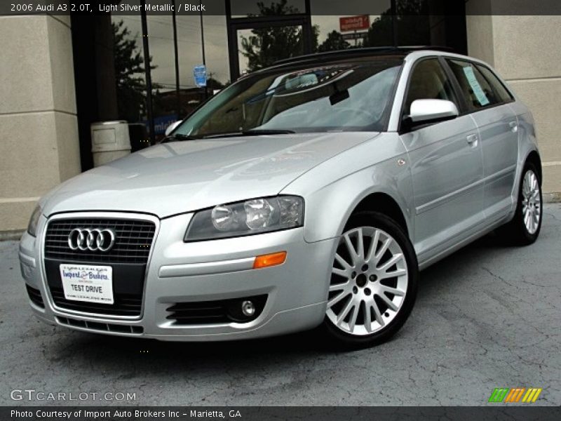 Light Silver Metallic / Black 2006 Audi A3 2.0T