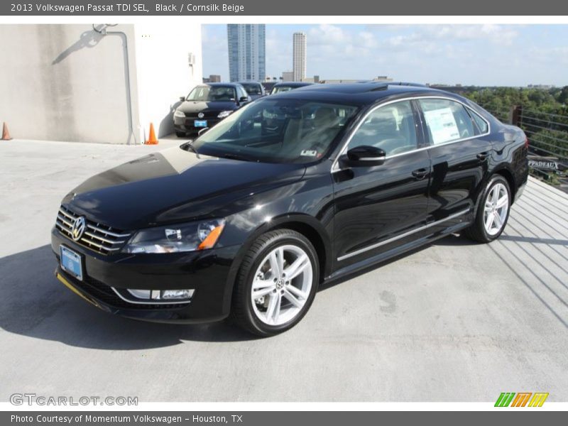 Black / Cornsilk Beige 2013 Volkswagen Passat TDI SEL