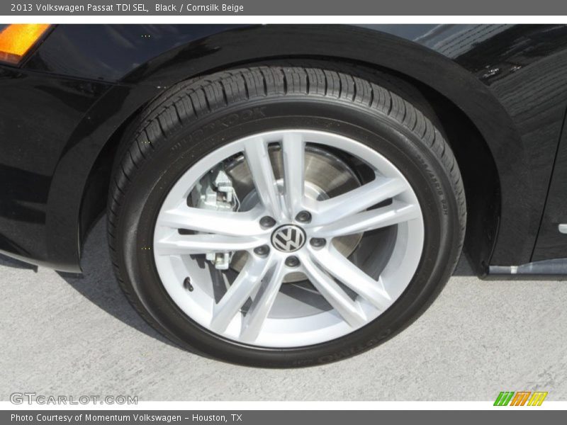 Black / Cornsilk Beige 2013 Volkswagen Passat TDI SEL