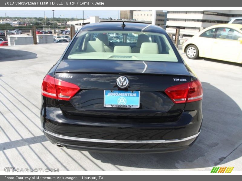 Black / Cornsilk Beige 2013 Volkswagen Passat TDI SEL