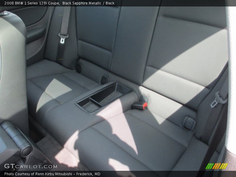 Black Sapphire Metallic / Black 2008 BMW 1 Series 128i Coupe