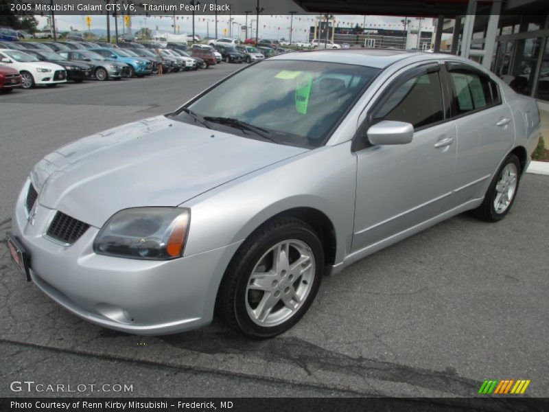 Titanium Pearl / Black 2005 Mitsubishi Galant GTS V6