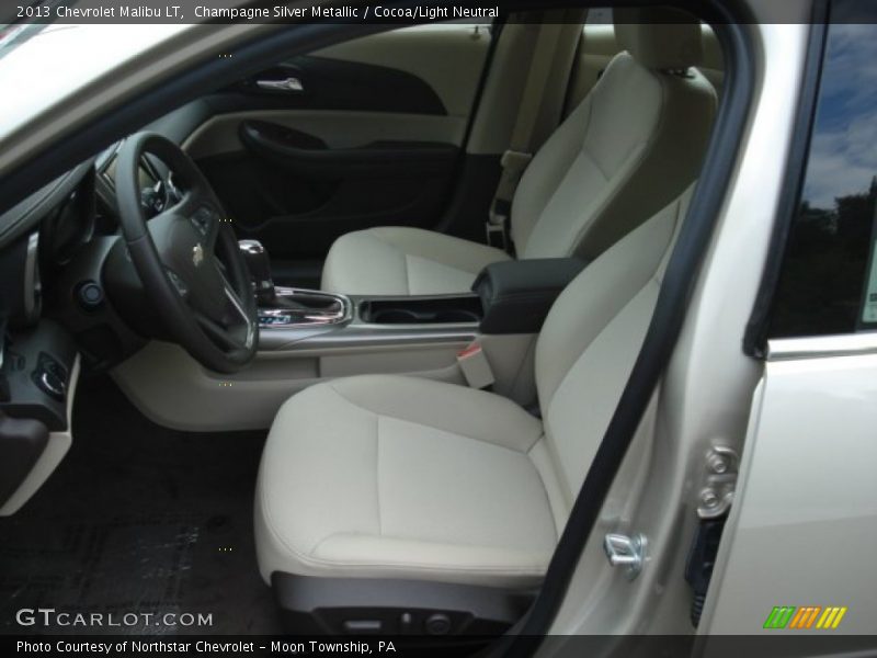 Champagne Silver Metallic / Cocoa/Light Neutral 2013 Chevrolet Malibu LT
