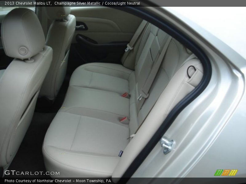 Champagne Silver Metallic / Cocoa/Light Neutral 2013 Chevrolet Malibu LT