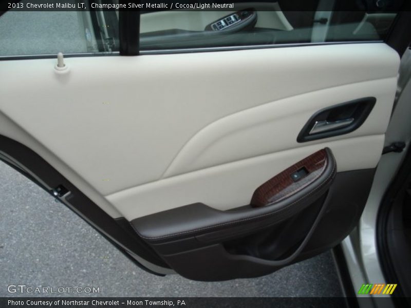 Champagne Silver Metallic / Cocoa/Light Neutral 2013 Chevrolet Malibu LT