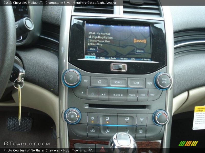 Champagne Silver Metallic / Cocoa/Light Neutral 2013 Chevrolet Malibu LT
