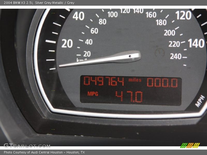 Silver Grey Metallic / Grey 2004 BMW X3 2.5i