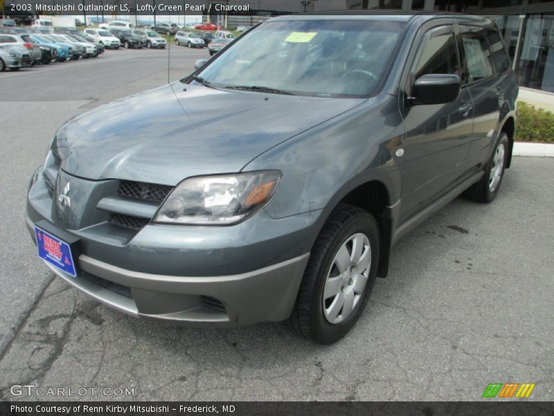 Lofty Green Pearl / Charcoal 2003 Mitsubishi Outlander LS