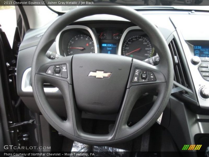 Ashen Gray Metallic / Jet Black 2013 Chevrolet Equinox LS