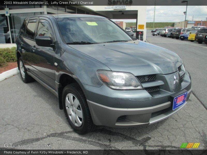 Lofty Green Pearl / Charcoal 2003 Mitsubishi Outlander LS