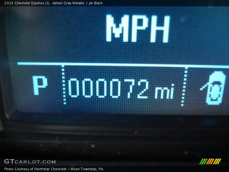 Ashen Gray Metallic / Jet Black 2013 Chevrolet Equinox LS