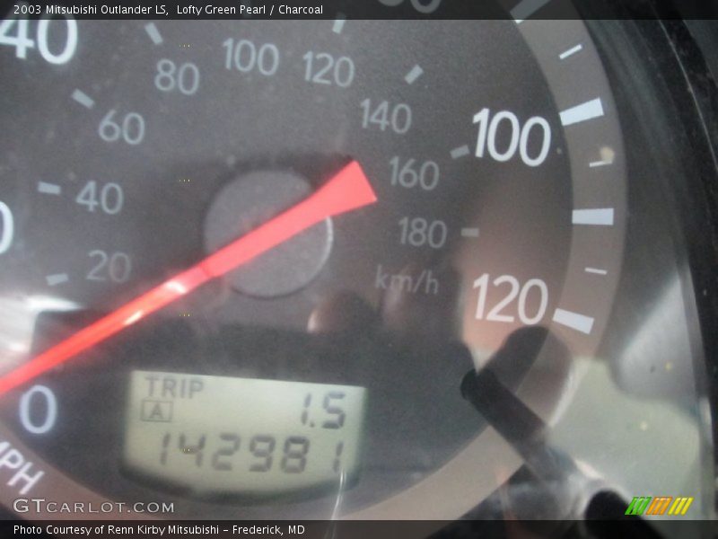 Lofty Green Pearl / Charcoal 2003 Mitsubishi Outlander LS