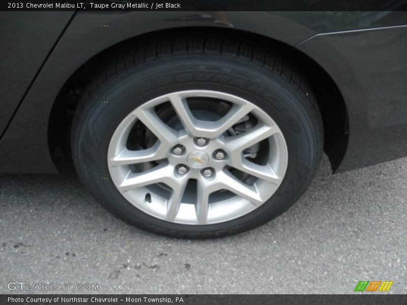 Taupe Gray Metallic / Jet Black 2013 Chevrolet Malibu LT