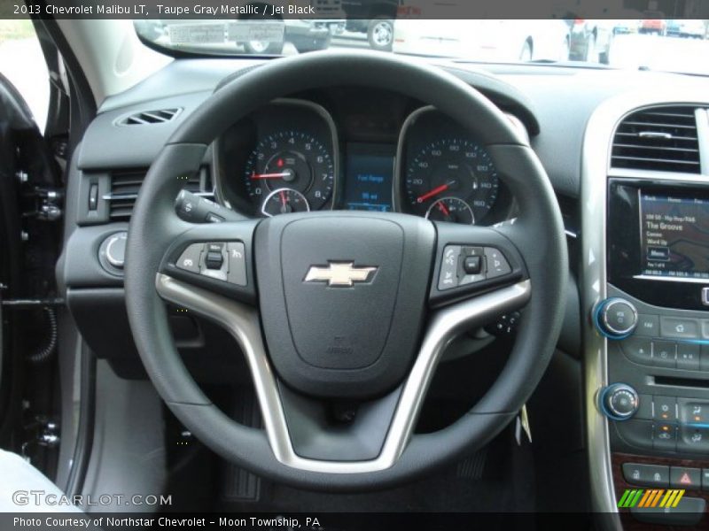 Taupe Gray Metallic / Jet Black 2013 Chevrolet Malibu LT