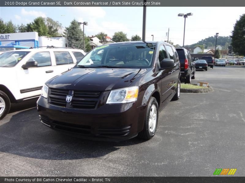 Dark Cordovan Pearlcoat / Dark Slate Gray/Light Shale 2010 Dodge Grand Caravan SE